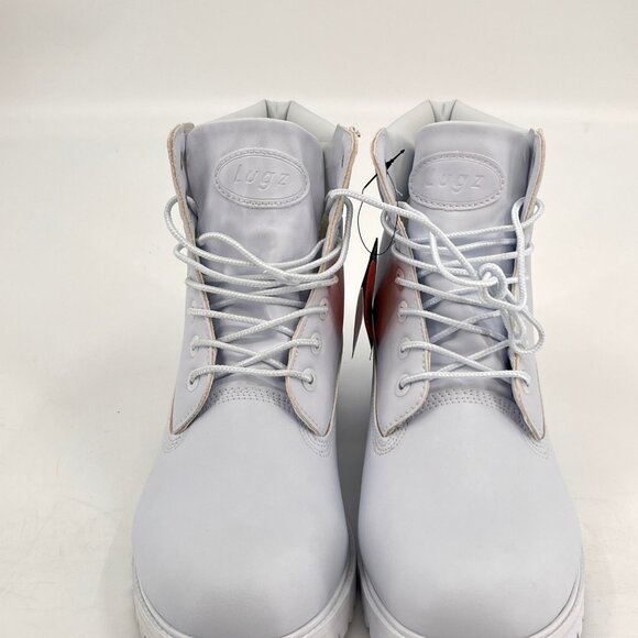 Lugz Convoy 6-Inch Boot Size 8.5W White Faux Leather Wide Water Resistant - Picture 13 of 16